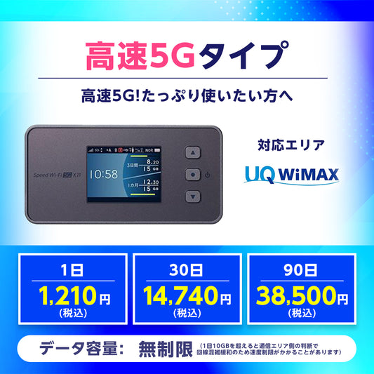 高速5Gタイプ レンタル