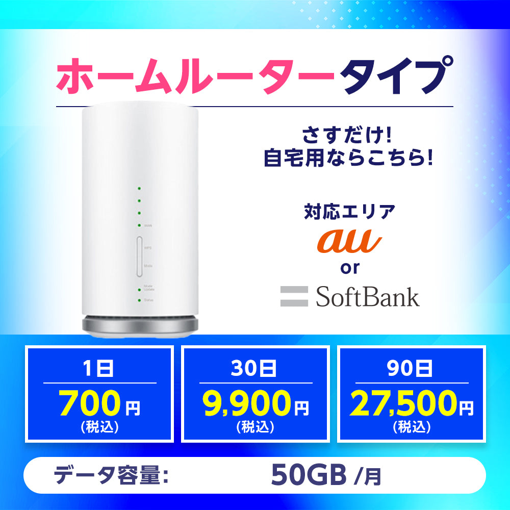 ホームルータータイプ レンタル